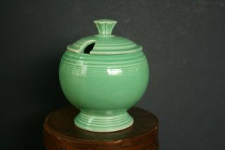 Vintage Fiesta Marmalade Jar - Light Green