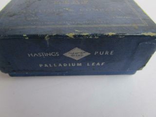 Vintage Hastings & Co Palladium Leaf Gilding Leaves Box 17 25 p Envelopes 3
