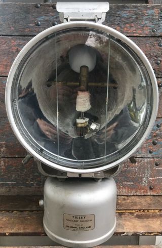 Rare Vtg 30s 40s Tilley Floodlight Projector Lamp Paraffin Light Hendon England