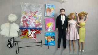 Vintage early to mid - sixties Barbie and Ken clothes and accessories 5