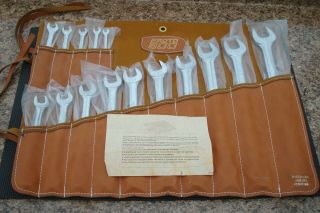 Nos Vintage Proto 500 Combination Wrench Set Sae Full Polish Made In Usa 1200f