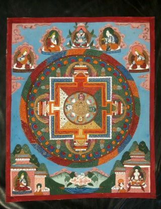 Vintage Chinese Vintage Tibetan Thanka Thangka Vintage Buddhist Thanka