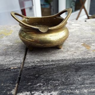 Vintage Chinese Oriental Brass/bronze Pot Ornament/censor
