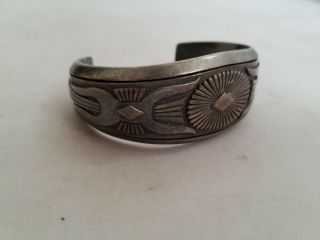Vintage Howard Sterling Cuff Bracelet Native American Fine Jewelry Accessory 2