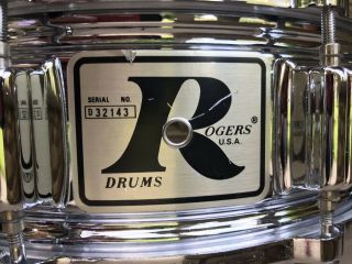 Vintage Rogers 5x14 SuperTen COS Snare Drum 2