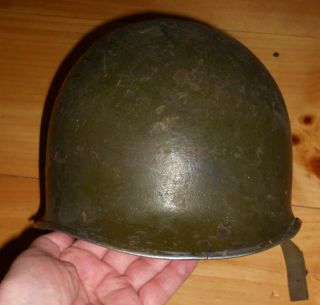 U.  S.  M1 Front Seam Helmet,  Usmc Reissued Ww2 Through Vietnam