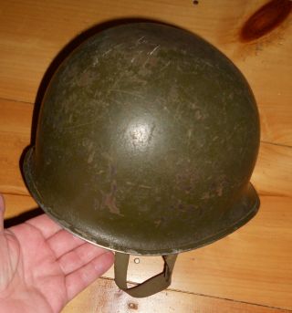 U.  S.  M1 FRONT SEAM HELMET,  USMC REISSUED WW2 THROUGH VIETNAM 4