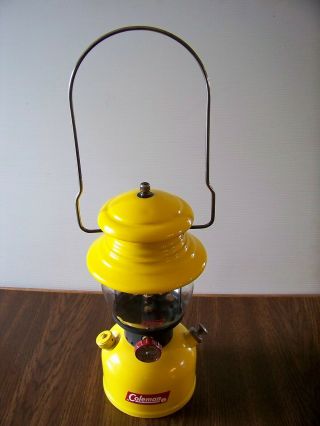 Vintage 1953 Coleman 200a Yellow Camping Lantern " Wow "