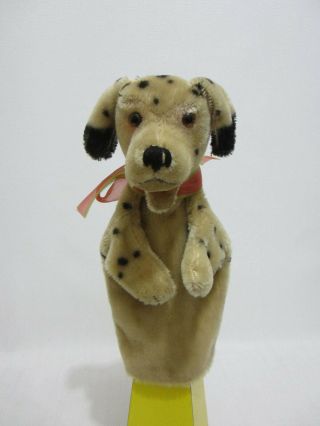 Steiff Dalmation Hand Puppet Vintage 1950s Dally Dog 1955 - 1956 Only
