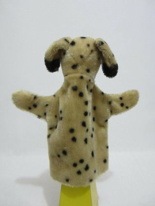 STEIFF Dalmation Hand Puppet Vintage 1950s Dally Dog 1955 - 1956 Only 4