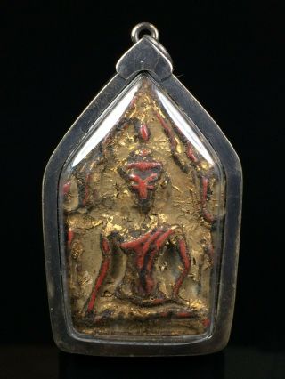 Thai Buddha Amulet Khun Pan Ban Klang Suphan Buri Buddha Art Antique