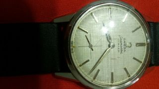 1960 ' s Omega Seamaster Turler Small Second Winding Vintage Watch 2