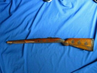 Fancy Decorated Sporter Stock For A Model 98 Mauser Standard Action Rifle