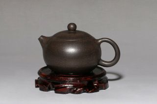 Chinese Yixing Zisha Teapot Handmade Purple Clay Heijinsha Xishihu 180cl