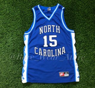Rare Vtg Nike Unc North Carolina Tar Heels Vince Carter Basketball Jersey Sz 44