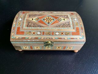 Vintage Mosaic Jewelery Wood Box