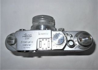 VINTAGE LEICA DRP ERNST LEITZ WETZLAR CAMERA WITH LEATHER CASE 5