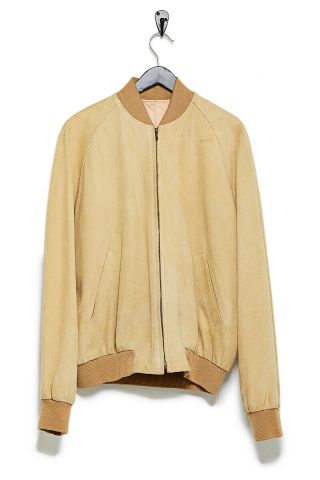 Hermés 1980s Tan Suede Hand Painted Jacket