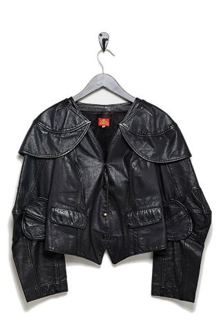 Vivienne Westwood 1980s Vivienne Westwood Black Leather Jacket