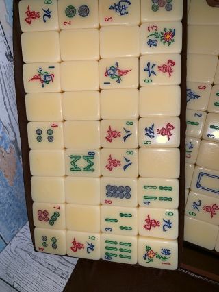 Vintage Japanese Dominoes With Case 144ct 2