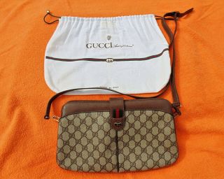Authentic Vintage Gucci Handbag,  Shoulder Or Crossbody Bag,  Gently