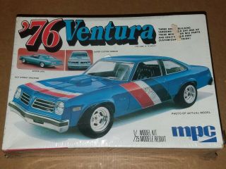 Mpc Vintage 1976 Pontiac Ventura Model Kit Factory 1/25 Scale