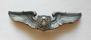 Ww2 Us Army Air Force Full Size Custom Air Crew Wings 2 Piece Const.