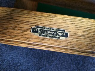 Vintage H Gerstner & Sons Oak Machinists Chest Model 41A No Key 7 drawers 8