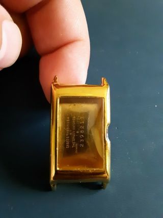 Vintage Gruen 877 Techni Quadron Doctors Gold Filled Watch Case