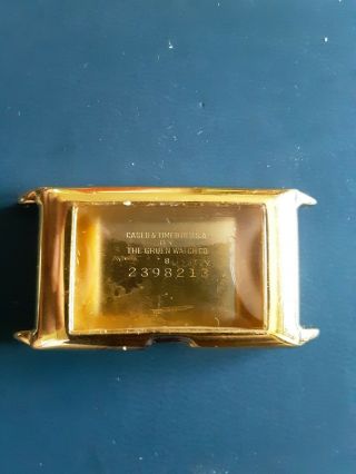 vintage Gruen 877 Techni Quadron doctors Gold Filled watch CASE 2