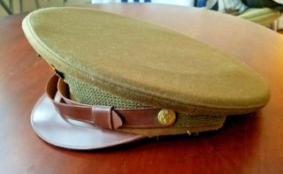 WW2 USAF Officer Dress Jacket Visor Cap Hat Made by Keystone. 2