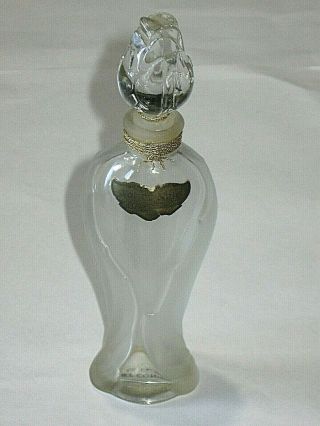 Vintage Guerlain Perfume Bottle Vol De Nuit Rosebud/Amphora 1/2 OZ & Box - Empty 4