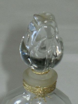 Vintage Guerlain Perfume Bottle Vol De Nuit Rosebud/Amphora 1/2 OZ & Box - Empty 5
