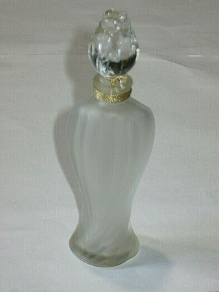 Vintage Guerlain Perfume Bottle Vol De Nuit Rosebud/Amphora 1/2 OZ & Box - Empty 8