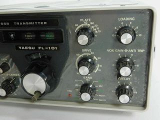 Yaesu FL - 101 Vintage Ham Radio Transmitter or Restoration SN 5I305048 4