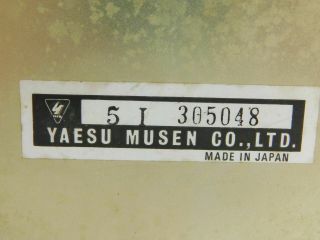 Yaesu FL - 101 Vintage Ham Radio Transmitter or Restoration SN 5I305048 8