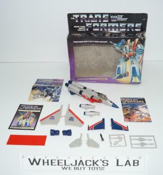 Starscream Fig Mib 100 Complete D 1985 Vintage Hasbro G1 Transformers