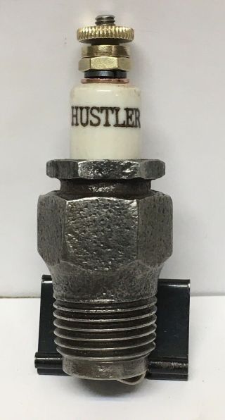 Rare Vintage Hustler Spark Plug 1/2” Thread Model T Ford