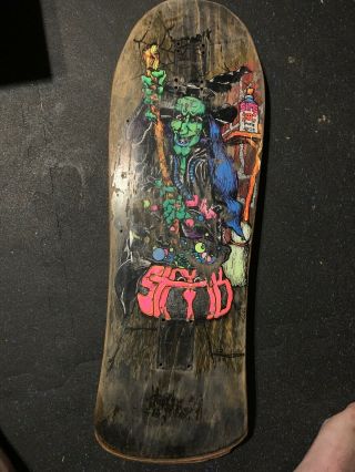 Vintage Sims Kevin Staab Witch Skateboard Deck Rare