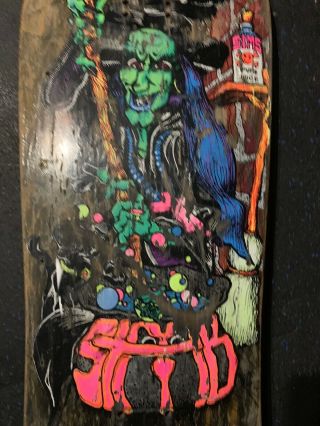 Vintage SIMS Kevin Staab Witch skateboard Deck Rare 5