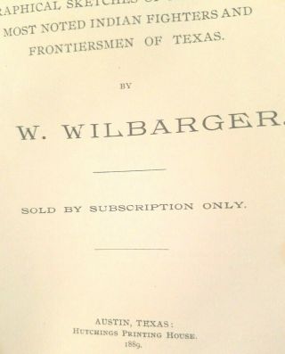 Book Indian Depredations in Texas Antique1889 Civil War Hero Owned Medical Assoc 4