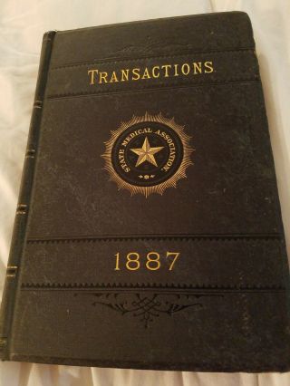 Book Indian Depredations in Texas Antique1889 Civil War Hero Owned Medical Assoc 8