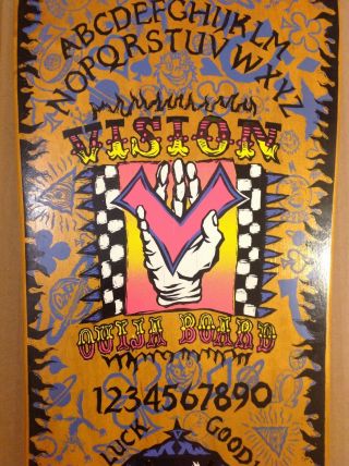 NOS Vintage Vision Ouija Board Old School Skateboard Deck RARE 2