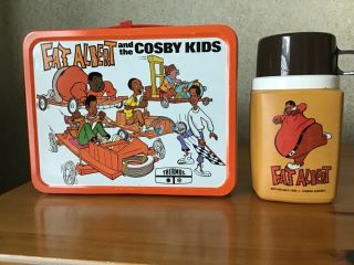 Vintage 1973 Fat Albert And The Cosby Kids Lunchbox And Thermos