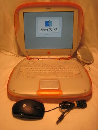 Vintage Apple Ibook G3/300 M2453 Tangerine Clamshell Laptop 12.  1 " - M7619ll/a