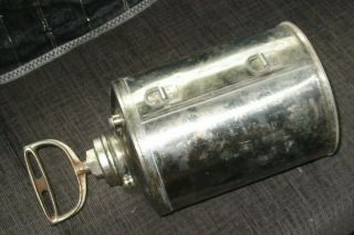 vintage metal tank sprayer 8 inch diameter 2