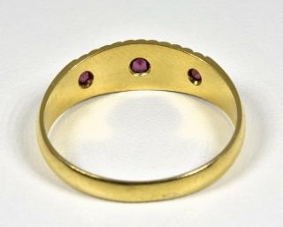 Antique Victorian 15ct Gold Ruby & Diamond Ring,  (Chester 1898) 5