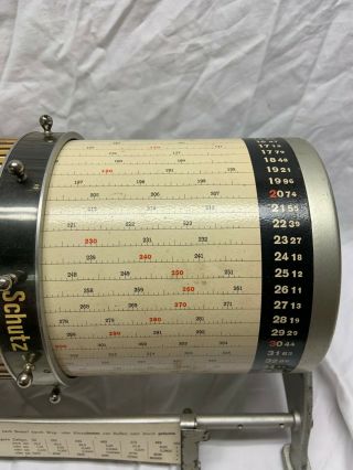 Antique Mathematical Loga Cylindrical Calculator Slide Rule - Exc, 4