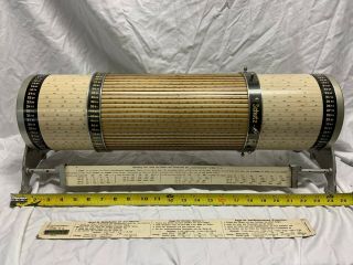 Antique Mathematical Loga Cylindrical Calculator Slide Rule - Exc, 8