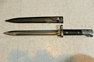 Ww2 German Mauser K - 98 Bayonet And Scabbard Csz Scabbard